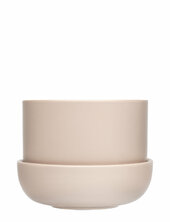 Nappula Plant Pot W.saucer Beige 170x130 Iittala Beige