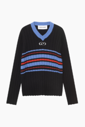 Collinrs Knit Pullover - Multi Black - Résumé - Sort M