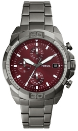 Fossil Herreur Fs6017 Bronson Rød/stål Ø44 Mm