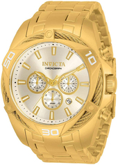Invicta Herreur 34123 Bolt Sølvfarvet/gul Guldtonet Stål Ø50 Mm