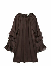 Vmlola L/s Abk Dress Wvn Btq Vip Vero Moda Brown