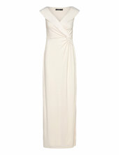 Jersey Off-the-shoulder Gown Lauren Ralph Lauren Cream