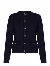 Button Knit Cardigan Mango Navy