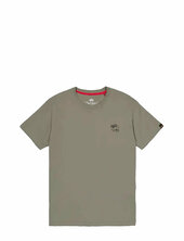 Camo Logo Puff Print Back Print T Alpha Industries Khaki