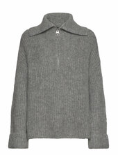 Mmsenada Thora Highneck Knit Mos Mosh Grey