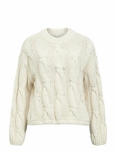 Objbay L/s Lo Knit Pullover E Pa 25 Object Cream