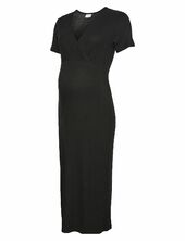 Mltrinity Tess Ss Jrs Midi Dress 2f Noos Mamalicious Black