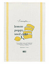 Lemon Poppy Org Cotton Kitchen Towel Lexington Home White