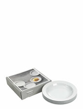 Tallerken Dyb Michelle 22 Cm 4 Stk. Hvid Ovnfast Porcelæn Pillivuyt White