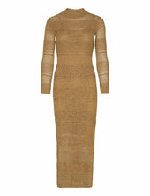 Knitted Dress With Open Back Mango Brown