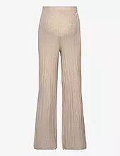 Mlana Knit Pant Hw A. Mamalicious Beige