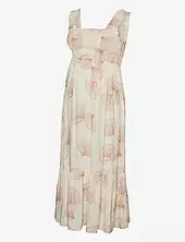 Mlshell Strap Wo Midi Dress Mamalicious Cream