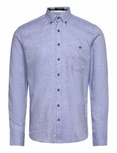 Mélange Brushed Shirt L/s - Regular Lindbergh Blue