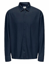 Onskari Plizze Ls Rlx Overshirt Only & Sons Navy