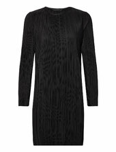 Vmaurora Ls O-neck Short Dress Jrs Vero Moda Black