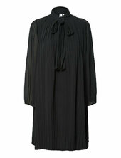 Yasrama 7/8 Tie Neck Dress S. Yas Black