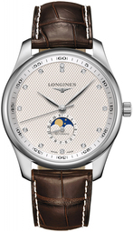 Longines Herreur L2.919.4.77.3 Master Sølvfarvet/læder Ø42 Mm