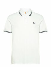 Tipped Pique Short Sleeve Polo Timberland White