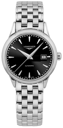 Longines Dameur L4.374.4.59.6 Flagship Sort/stål Ø30 Mm