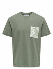 Onsperry Life Reg Leaf Ss Pockettee Noos Only & Sons Green