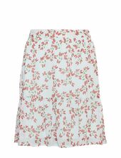 Mschsatina Skirt Aop Msch Copenhagen Blue