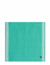 Linen Cotton Napkin With Side Stripes Lexington Home Green