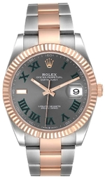 Rolex Herreur 126331-0015 Datejust 41 Grå/18 Karat Rosa Guld Ø41 Mm