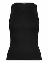 Rassia Sheryle Ribbed Tank French Connection Black