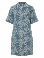 Yasflamera Ss Denim Shirt Dress S. Yas Blue