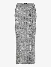 Maxi Ribbed Knitted Skirt Scotch & Soda Grey
