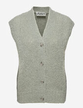 Erida Knit Vest Just Female Grey