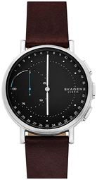 Skagen Herreur Skt1111 Signatur Sort/læder Ø42 Mm