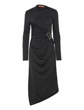 Long Sleeve Midi Dress With Fixed B Stine Goya Black