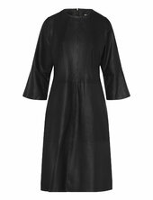 Rajadep Knee-long Leather Dress Depeche Black