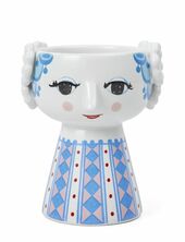 Eva Candle Holder H9.5 Cm Blue Bjørn Wiinblad Blue