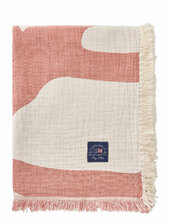 Coral Jacquard Organic Cotton Blanket Lexington Home Coral