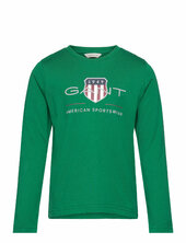Archive Shield Ls T-shirt Gant Green