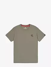 Camo Logo Puff Print Back Print T Alpha Industries Khaki