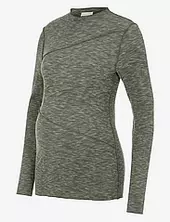 Mlreeve L/s Jrs Top Mamalicious Grey