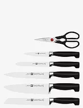 Four Star, Knife Block Set +kis 7 Ash Zwilling Silver