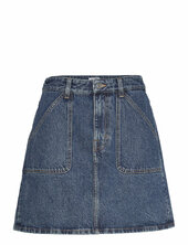 Patch Pocket Mini Skirt Filippa K Blue