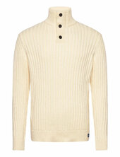 Vintage Ribbed Henley Superdry Cream
