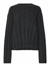 Rib Sweater Weekday Grey