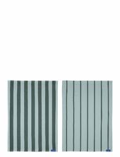 Stripes Tea Towel, 2-pack Mette Ditmer Green