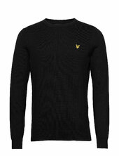 Cotton Merino Crew Jumper Lyle & Scott Black