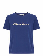 Bypandinna Emb Tshirt - B.young Navy