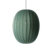 Made By Hand Knit-wit Høj Oval Pendel Ø65 Tweed Green