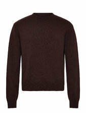 Regular Woolblend Sweater Weekday Brown