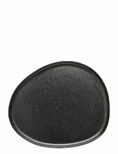 Raw Titanium Black - Organic Middags Tallerken 1 Stk 29x25 Cm Aida Black