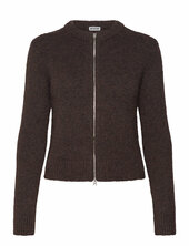 Zip Cardigan Weekday Brown